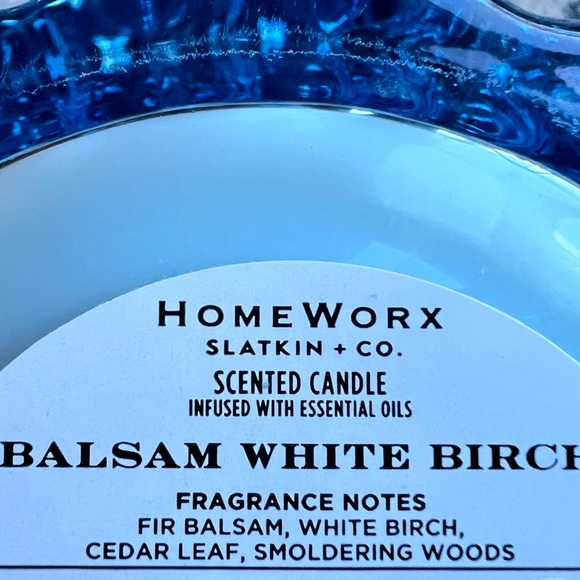 🆕 BALSAM WHITE BURCH Luxury Holiday Candle by HomeWorx Slatkin Co - Picture 6 of 7